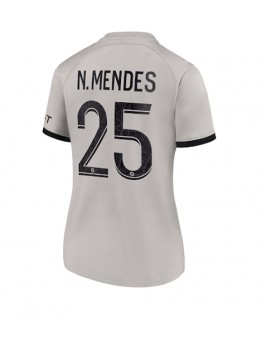 Paris Saint-Germain Nuno Mendes #25 Auswärtstrikot für Frauen 2022-23 Kurzarm